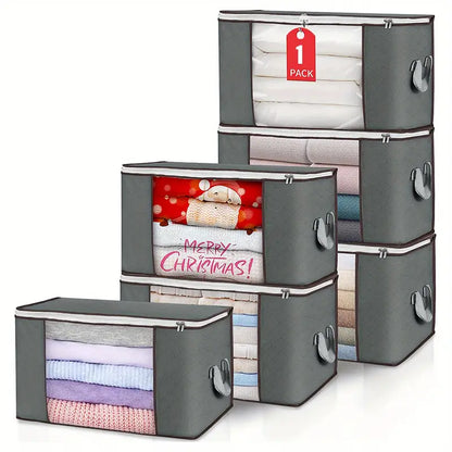 90L Large Foldable Storage Bags with Durable Handles