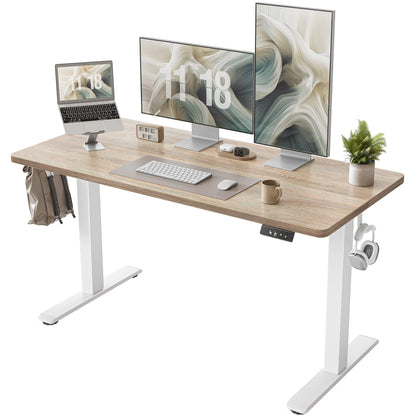Electric Standing Desk — Height-Adjustable Sit-Stand Desk (55" × 24")